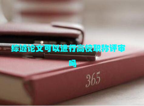 综述论文可以进行高校职称评审吗