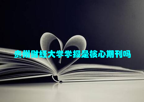 贵州财经大学学报是核心期刊吗