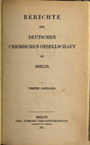 BERICHTE DER DEUTSCHEN CHEMISCHEN GESE