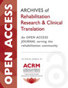 Archives of Rehabilitation Research an