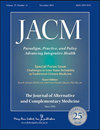 JOURNAL OF ALTERNATIVE AND COMPLEMENTA